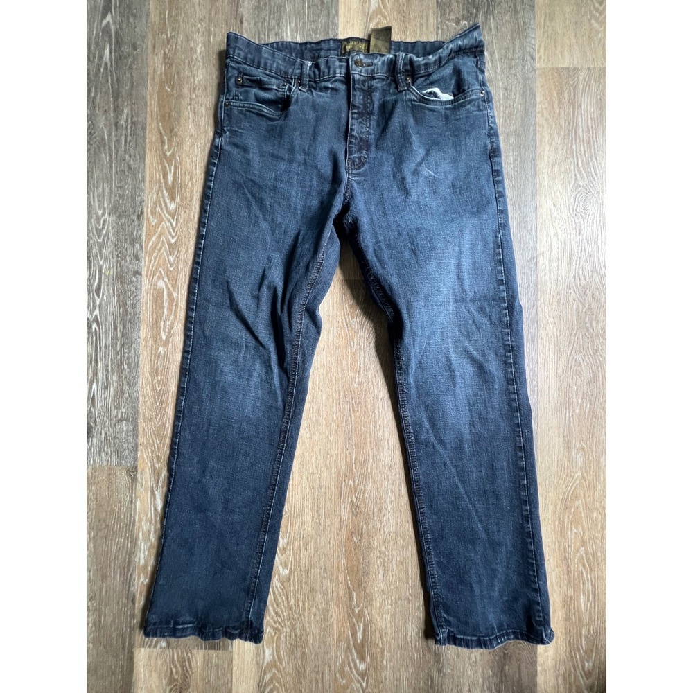 Urban Star Jeans Men 38x32 Blue Dark Wash Relaxed Fit Straight Leg Stretch Denim
